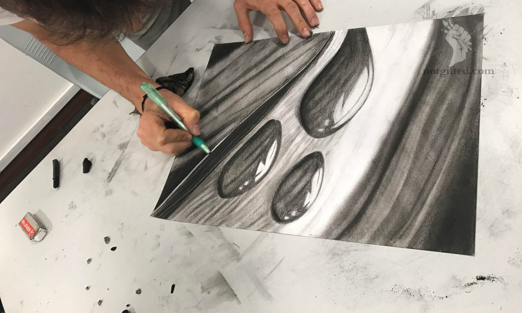 Until Now, This Drawing Technique was Only Taught in Art School: Wet  Charcoal 