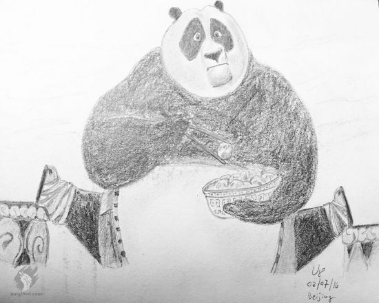 Kung Fu Panda drawing