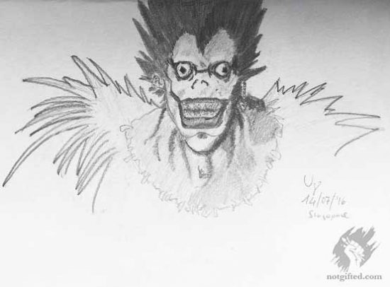 Death note's Ryuk drawing