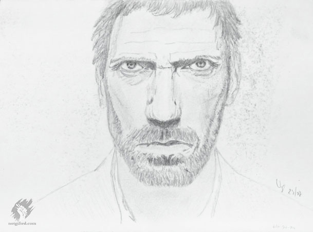 Hugh Laurie drawing