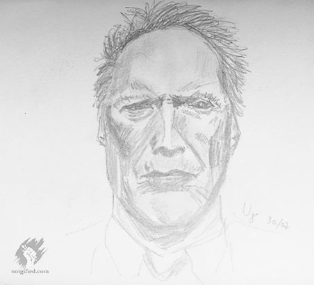 Clint Eastwood sketch