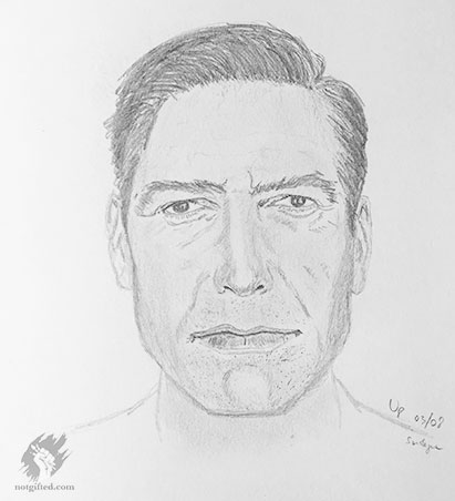 Failed George Clooney drawing