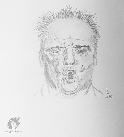 Jack Nicholson drawing