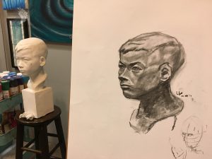 Statue - kid drawing